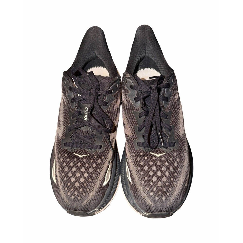 Hoka Clifton 9 Men’s Black/White Size 8B Running Shoes Athletic Sneakers Workout